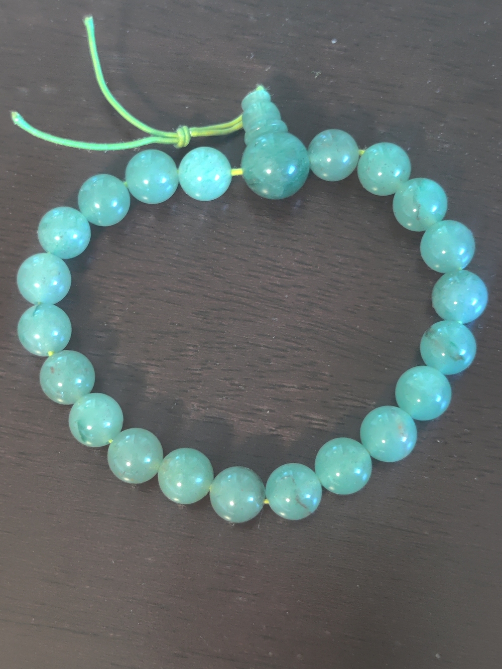 Jade Bead Stretch Bracelet
